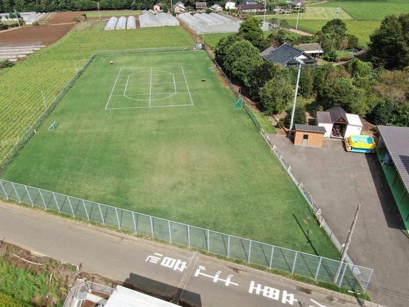 学校グラウンドの俯瞰